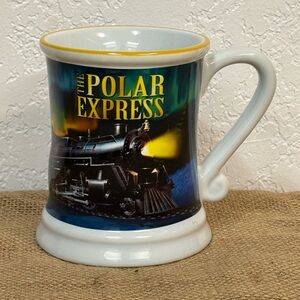 The Polar Express 3D Train Embossed Coffee Handled Mug Christmas Warner Bros